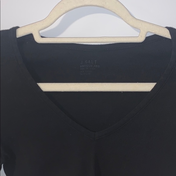 V-Neck, Fitted, Black, Long sleeve - Picture 3 of 3
